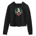 thumbnail image 1 of Disney - Mickey Wreath - Juniors Cropped Pullover Hoodie, 1 of 5