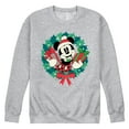 thumbnail image 1 of Disney - Mickey Wreath - Men's Crew Fleece Sweatshirt Sweatshirt, 1 of 5