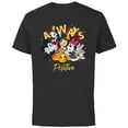 thumbnail image 1 of Disney Mickey and Friends Always Positive - Short Sleeve Cotton T-Shirt for Adults - Customized-Black, 1 of 5