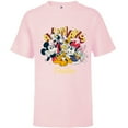 thumbnail image 1 of Disney Mickey and Friends Always Positive - Short Sleeve T-Shirt for Kids - Customized-Soft Pink, 1 of 5