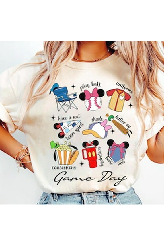 Mickey and Friends Baseball T-Shirt, Disney Game Day Baseball Shirt, Mickey Baseball Shirt, Mickey Sport Shirt, Disney Sport Shirt