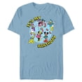 thumbnail image 1 of Disney Mickey and Friends Birthday Party It’s My Birthday - Short Sleeve Blended T-Shirt for Adults - Customized-Ocean Blue, 1 of 5
