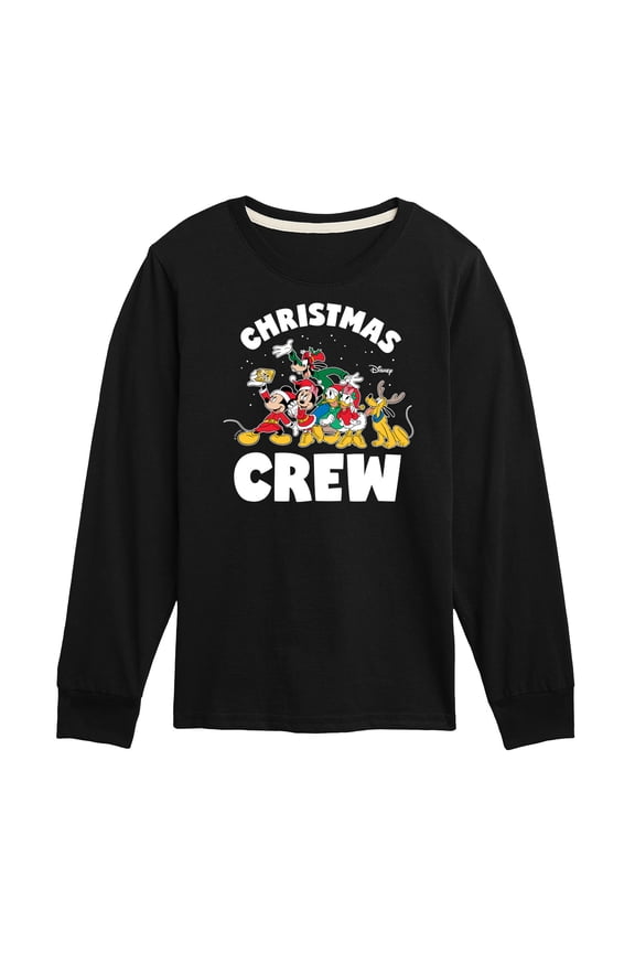 - Mickey and Friends Christmas Crew - Toddler & Youth Long Sleeve Graphic T-Shirt