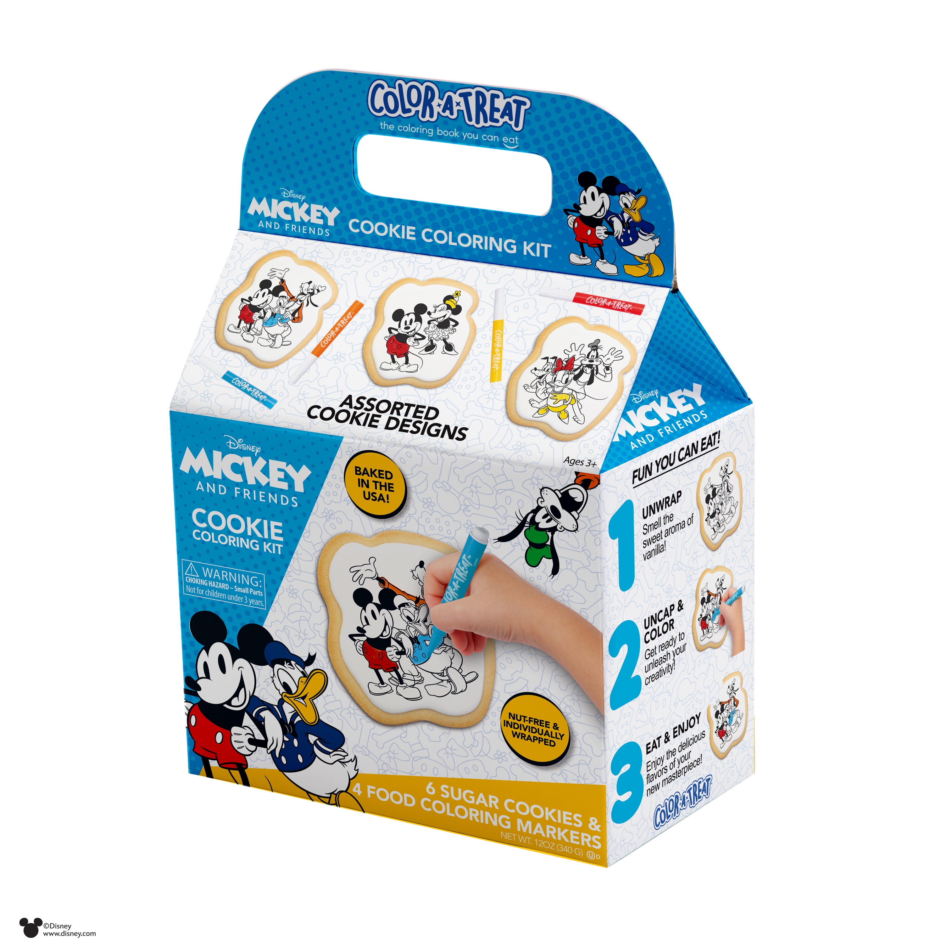 Disney Mickey & Friends Cookie Decorating Kit by Color-a-Treat, 6 ...