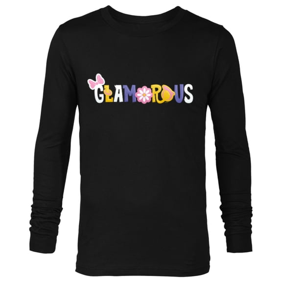 Disney Mickey and Friends Daisy Duck Glamorous - Long Sleeve T-Shirt for Men - Customized-Black