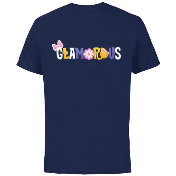 Disney Mickey and Friends Daisy Duck Glamorous - Short Sleeve Cotton T-Shirt for Adults - Customized-Navy