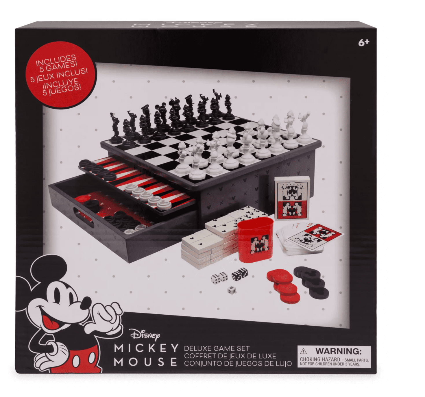 Disney Mickey Mouse Deluxe Board Game Set for Kids and Families