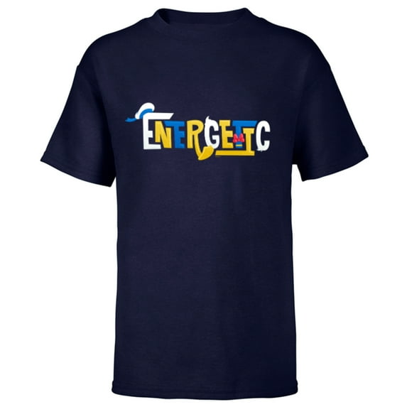 Disney Mickey and Friends Donald Duck Energetic - Short Sleeve T-Shirt for Kids - Customized-Navy