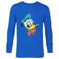thumbnail image 1 of Disney Mickey and Friends Donald Duck Face - Long Sleeve T-Shirt for Men - Customized-Royal, 1 of 5