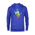 thumbnail image 1 of Disney Mickey and Friends Donald Duck Face - Pullover Hoodie for Adults - Customized-Royal Heather, 1 of 5