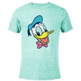 thumbnail image 1 of Disney Mickey and Friends Donald Duck Face - Short Sleeve Blended T-Shirt for Adults - Customized-Ocean Blue, 1 of 5
