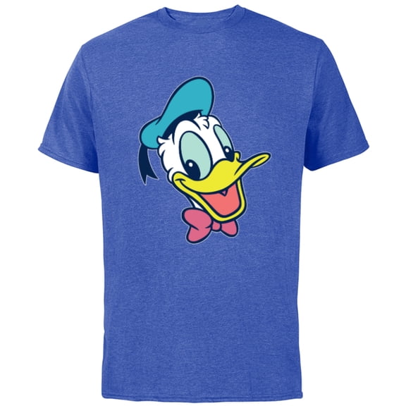 Disney Mickey and Friends Donald Duck Face - Short Sleeve Cotton T-Shirt for Adults - Customized-Royal Heather