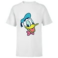thumbnail image 1 of Disney Mickey and Friends Donald Duck Face - Short Sleeve T-Shirt for Kids - Customized-White, 1 of 5