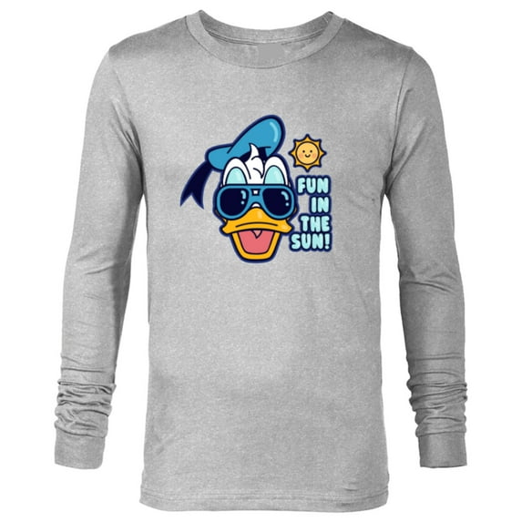 Disney Mickey and Friends Donald Duck Fun in the Sun - Long Sleeve T-Shirt for Men - Customized-Athletic Heather