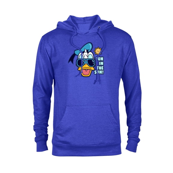 Disney Mickey and Friends Donald Duck Fun in the Sun - Pullover Hoodie for Adults - Customized-Royal