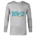 thumbnail image 1 of Disney Mickey and Friends Donald Duck Lettering Classic - Long Sleeve T-Shirt for Men – Customized-Athletic Heather, 1 of 5