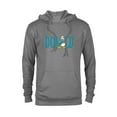 thumbnail image 1 of Disney Mickey and Friends Donald Duck Lettering Classic - Pullover Hoodie for Adults – Customized-Graphite Heather, 1 of 5