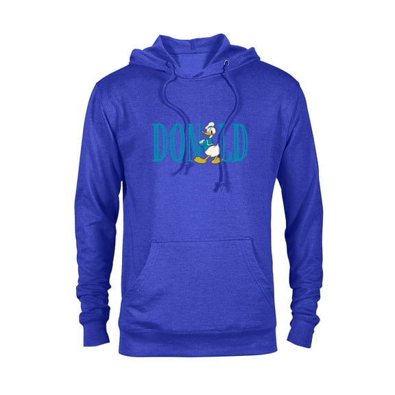 Disney Mickey and Friends Donald Duck Lettering Classic - Pullover Hoodie for Adults – Customized-Royal Heather
