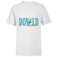 thumbnail image 1 of Disney Mickey and Friends Donald Duck Lettering Classic - Short Sleeve T-Shirt for Kids – Customized-White, 1 of 5