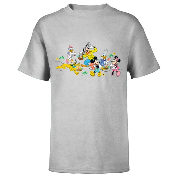 Disney Mickey and Friends Easter Egg Hunt - Short Sleeve T-Shirt for Kids - Customized-Athletic Heather