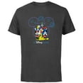 thumbnail image 1 of Disney Mickey and Friends Fireworks Our Disney Family Trip - Short Sleeve Cotton T-Shirt for Adults - Customized-Charcoal, 1 of 5