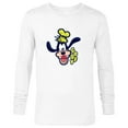 thumbnail image 1 of Disney Mickey and Friends Goofy Happy Face - Long Sleeve T-Shirt for Men - Customized-White, 1 of 5