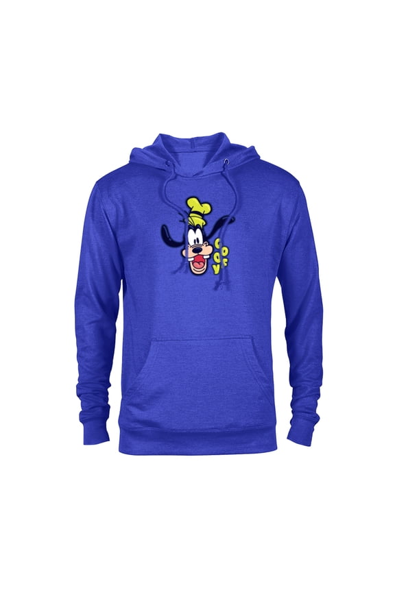 Mickey and Friends Goofy Happy Face - Pullover Hoodie for Adults - Customized-Royal