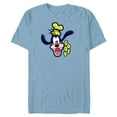 thumbnail image 1 of Disney Mickey and Friends Goofy Happy Face - Short Sleeve Blended T-Shirt for Adults - Customized-Ocean Blue, 1 of 5