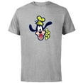 thumbnail image 1 of Disney Mickey and Friends Goofy Happy Face - Short Sleeve Cotton T-Shirt for Adults - Customized-Athletic Heather, 1 of 5