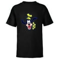 thumbnail image 1 of Disney Mickey and Friends Goofy Happy Face - Short Sleeve T-Shirt for Kids - Customized-Black, 1 of 5