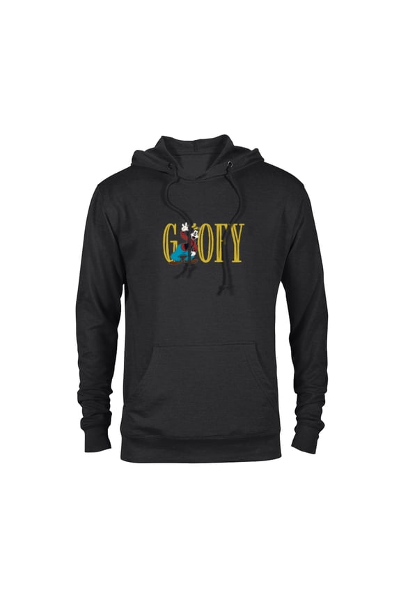 Mickey and Friends Goofy Lettering Classic - Pullover Hoodie for Adults – Customized-Black