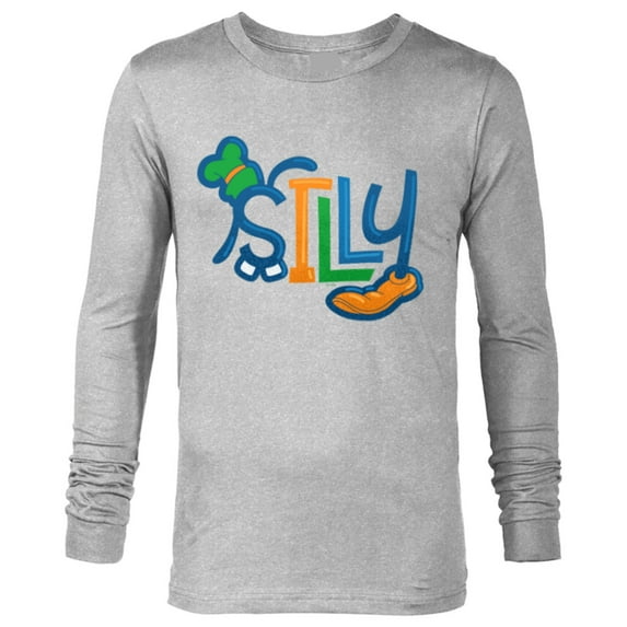 Disney Mickey and Friends Goofy Silly - Long Sleeve T-Shirt for Men - Customized-Athletic Heather