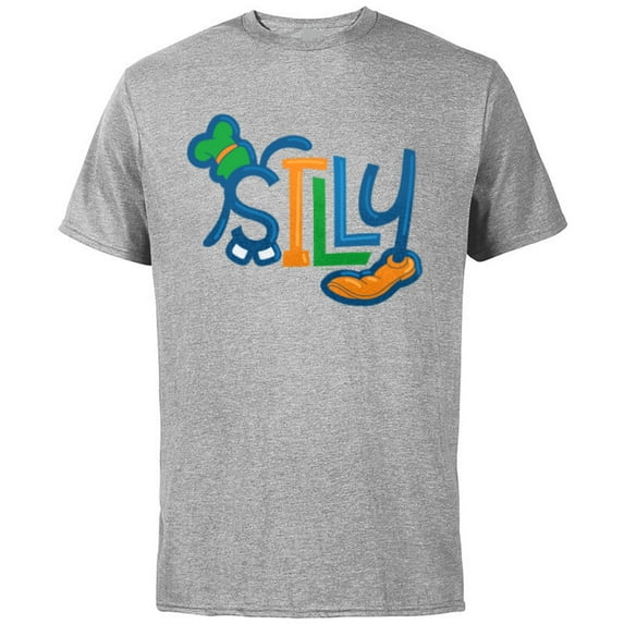 Disney Mickey and Friends Goofy Silly - Short Sleeve Cotton T-Shirt for Adults - Customized-Athletic Heather