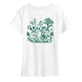 thumbnail image 1 of Disney - Mickey and Friends - Green Character Group - Earth Day - Women's Short Sleeve Graphic Tee, 1 of 4