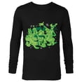 thumbnail image 1 of Disney Mickey and Friends Green St. Patrick’s Day - Long Sleeve T-Shirt for Men - Customized-Black, 1 of 5