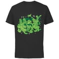 thumbnail image 1 of Disney Mickey and Friends Green St. Patrick’s Day - Short Sleeve Cotton T-Shirt for Adults - Customized-Black, 1 of 5