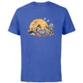 thumbnail image 1 of Disney Mickey and Friends Halloween Retro - Short Sleeve Cotton T-Shirt for Adults - Customized-Royal Heather, 1 of 5