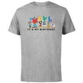 thumbnail image 1 of Disney Mickey and Friends Hey It's My Birthday - Short Sleeve Cotton T-Shirt for Adults -Customized-Athletic Heather, 1 of 5