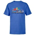 thumbnail image 1 of Disney Mickey and Friends Hey It's My Birthday - Short Sleeve T-Shirt for Kids -Customized-Royal, 1 of 5