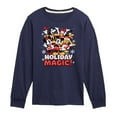 thumbnail image 1 of Disney - Mickey and Friends Holiday Magic - Toddler & Youth Long Sleeve Graphic T-Shirt, 1 of 5