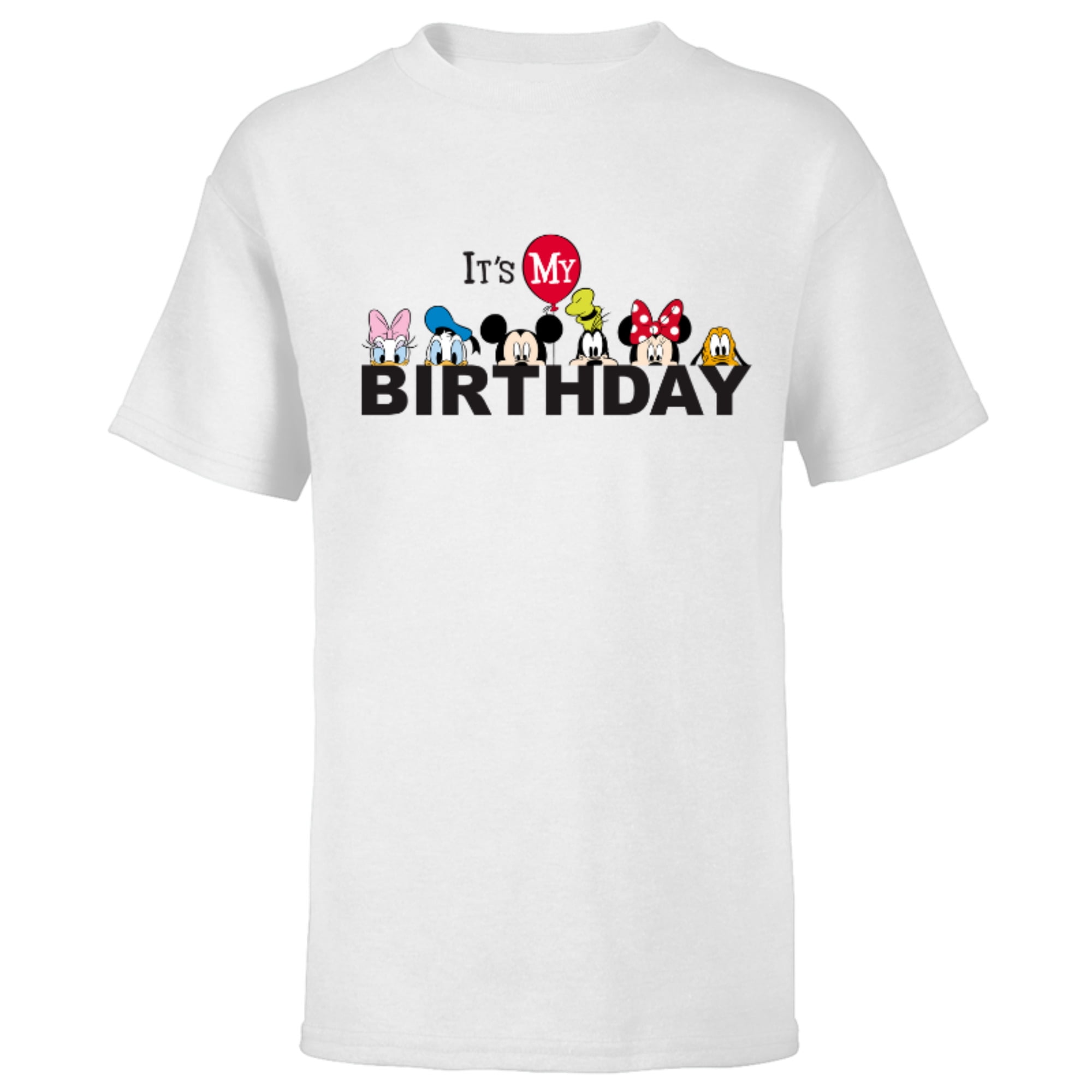 Disney Mickey and Friends It's My Birthday Short Sleeve T-Shirt