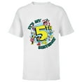 thumbnail image 1 of Disney Mickey and Friends It’s My Fifth 5th Birthday - Short Sleeve T-Shirt for Kids - Customized-White, 1 of 5