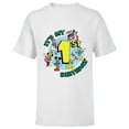 thumbnail image 1 of Disney Mickey and Friends It’s My First 1st Birthday - Short Sleeve T-Shirt for Kids - Customized-White, 1 of 5