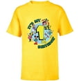 thumbnail image 1 of Disney Mickey and Friends It’s My First 1st Birthday - Short Sleeve T-Shirt for Kids - Customized-Yellow, 1 of 5