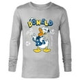 thumbnail image 1 of Disney Mickey and Friends Lucky Donald Duck - Long Sleeve T-Shirt for Men - Customized-Athletic Heather, 1 of 5