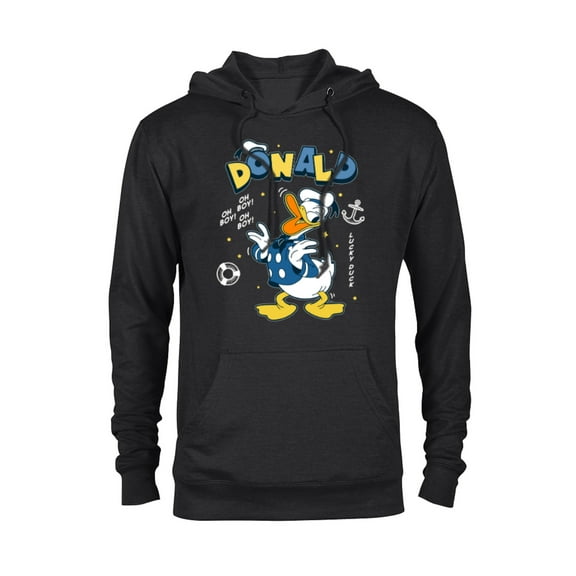 Disney Mickey and Friends Lucky Donald Duck - Pullover Hoodie for Adults - Customized-Black