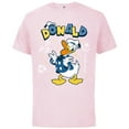 thumbnail image 1 of Disney Mickey and Friends Lucky Donald Duck - Short Sleeve Cotton T-Shirt for Adults - Customized-Soft Pink, 1 of 5
