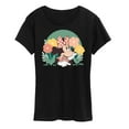 thumbnail image 1 of Disney - Mickey and Friends - Minnie Mouse And Flowers - Earth Day - Women's Short Sleeve Graphic Tee, 1 of 4