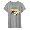 thumbnail image 1 of Disney - Mickey and Friends - Minnie Mouse And Flowers - Earth Day - Women's Short Sleeve Graphic Tee, 1 of 4