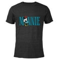 thumbnail image 1 of Disney Mickey and Friends Minnie Mouse Lettering Classic - Short Sleeve Blended T-Shirt for Adults – Customized-Black, 1 of 5